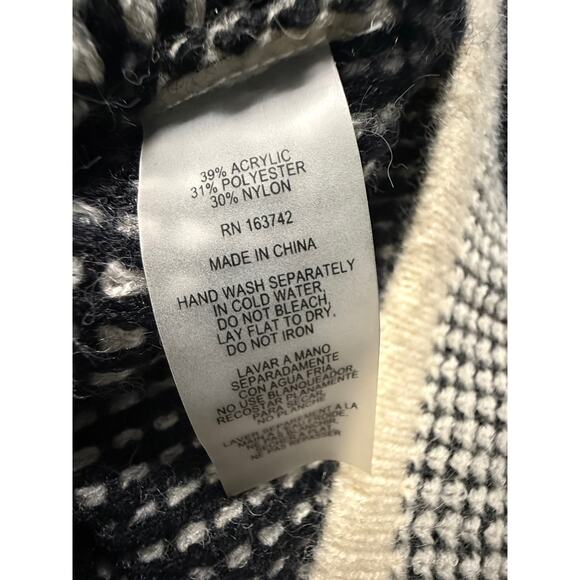 Sioni Women’s Skirt Sz small Black ivory Soft Knit Sweater Pull-On Pencil - Picture 4 of 9